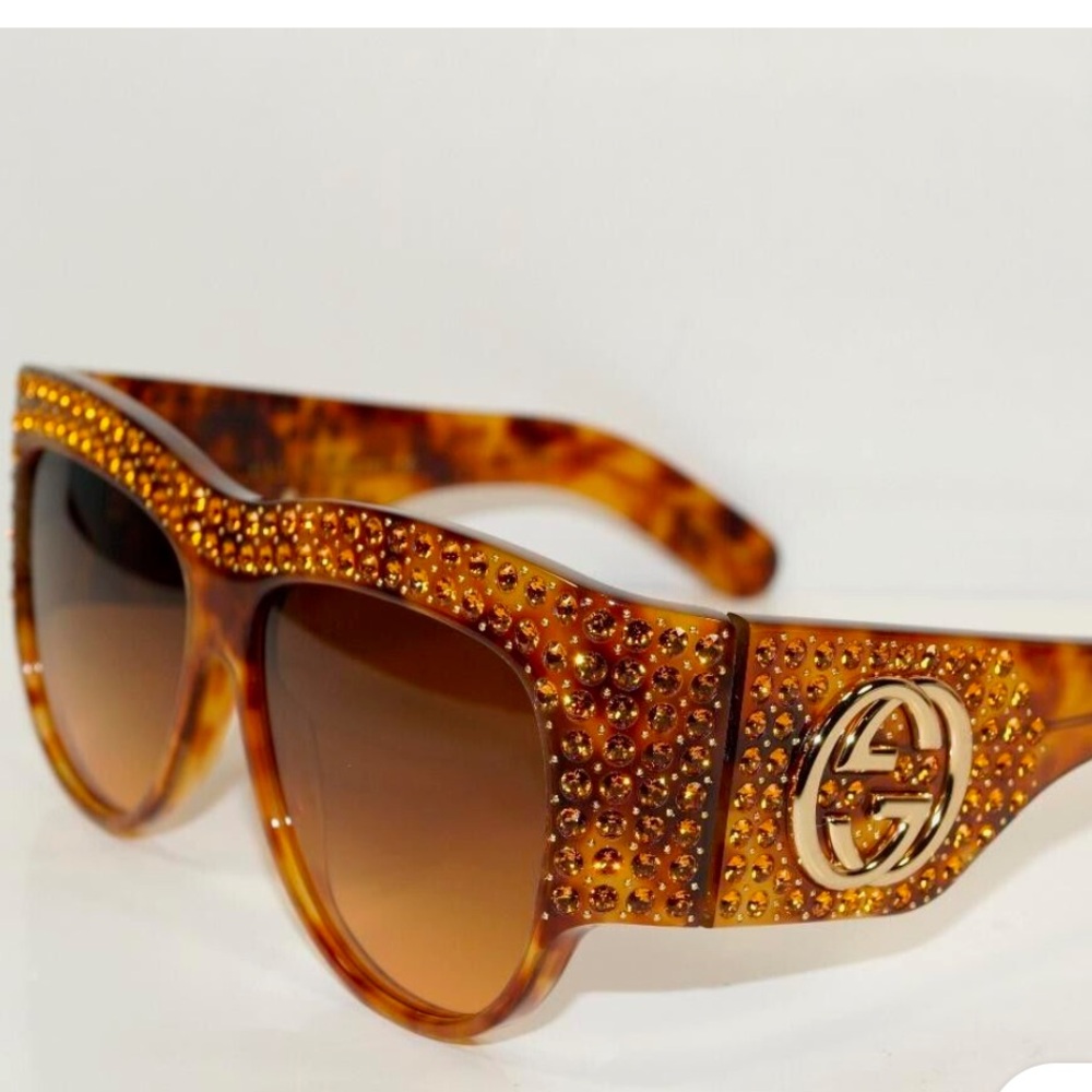 Gucci Havana Sunglasses with Gradient Lenses